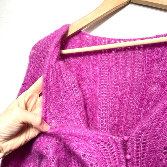 SEZANE Susanna Cardigan in Wisteria size Small - Picture 11 of 12